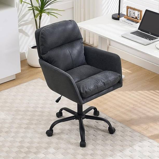 Oakcraft Leatherette Office Adjustable Arm Chair