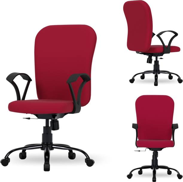 CRATVZ Dioy Ergonomic Chair with 3 Years Warranty, Home Desk Office Chair Fabric Office Arm Chair