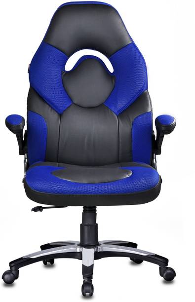 Adiko Adiko Stylish Gaming chair in Black/Blue Leatherette Office Executive Chair