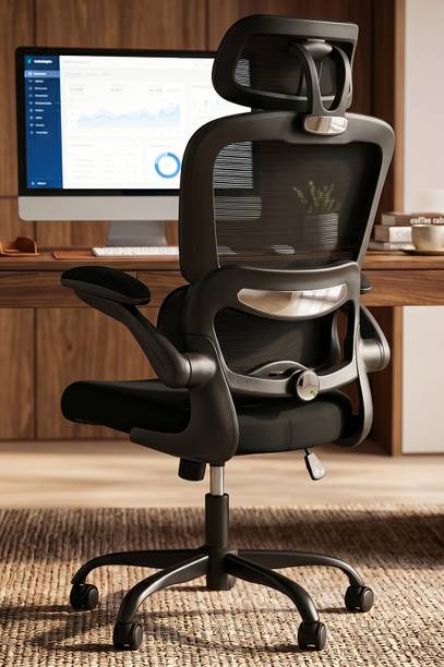 Drogo Ergonomic Office Chair for Work from Home Computer Chair with Lumbar Support Mesh Office Adjustable Arm Chair