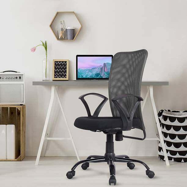 GREEN SOUL Seoul Mid Back Ergonomic|Home, Office, WFH|Moulded Foam|Extra Comfort Mesh Office Adjustable Arm Chair