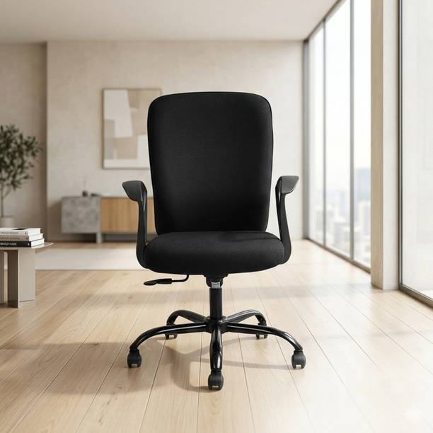 IAFA Mavro High Back Ergonomic Office Chair with Ad Heavy Duty Metal Base Fabric Office Adjustable Arm Chair