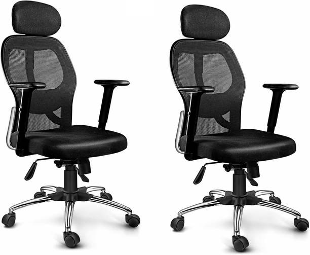 Oakcraft Mesh Office Adjustable Arm Chair