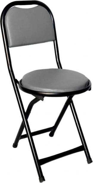 DPI Metal Folding Chair Upholstered Leatherette for Space-Saving Design Cotton Study Folding Chair