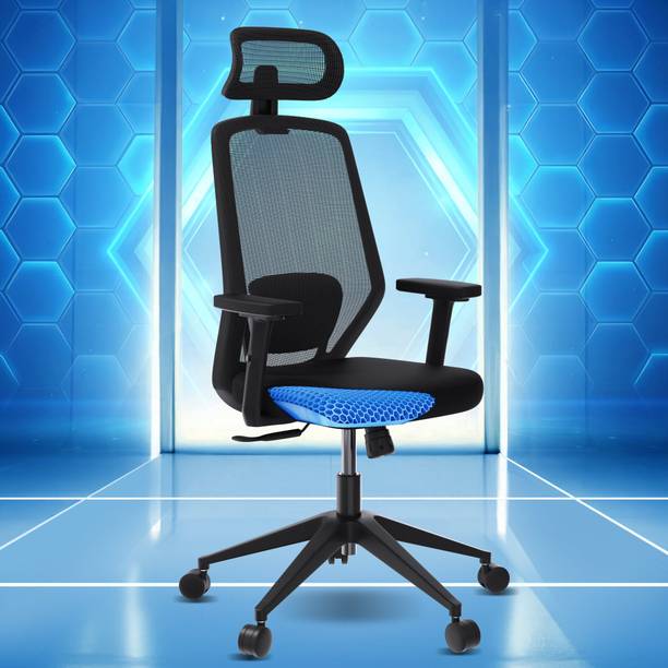 The Sleep Company Uno SmartGRID Premium Ergonomic High-Back Desk Chair for Office & Home Mesh Office Executive Chair