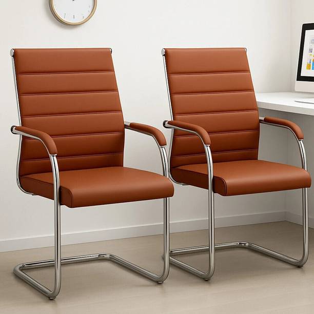 Pistevo Office Chair, Studing & Gaming Chair, Home Desk Chair, Library & Reception Chair Leatherette, Leather Office Arm Chair