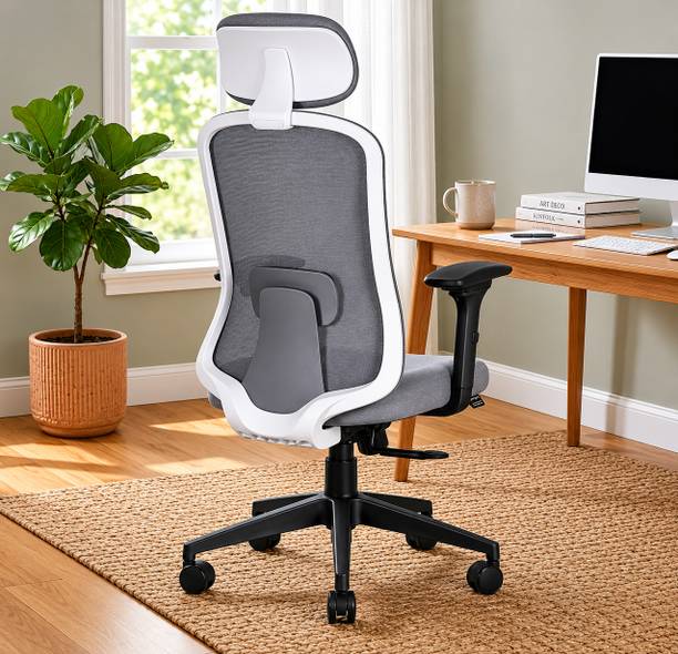 ASTRIDE Mavic High Back Ergonomic Office Chair|2D Soft Armrest|BIS Certified Mesh Office Adjustable Arm Chair