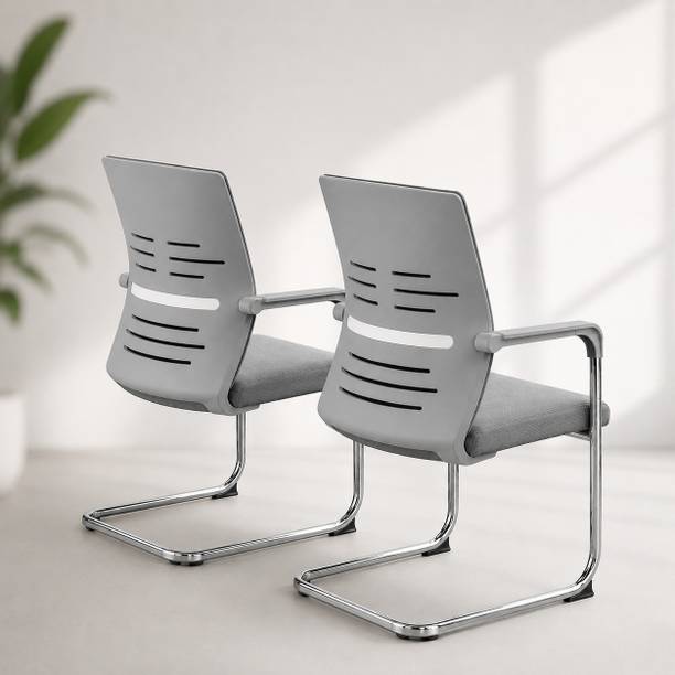 OAK and AURA Deskflow | Premium Mesh Back Office Chair for Home, Office, Staff & Waiting Area Cotton Office Visitor Chair