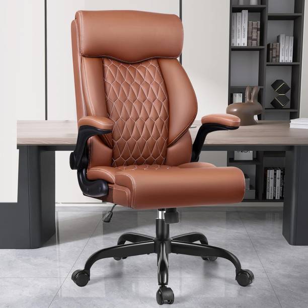 TECHSEAT 1 Year Warranty Leatherrate Chair Office , Gaming, Learning Chair Leatherette Office Adjustable Arm Chair