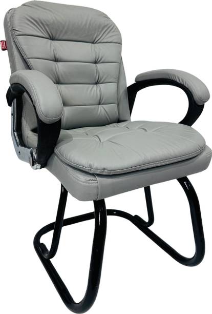 P P CHAIR Executive Modern Visitor Chair with arm Rest Cushioned Comfort Offices Homes Leatherette Office Arm Chair