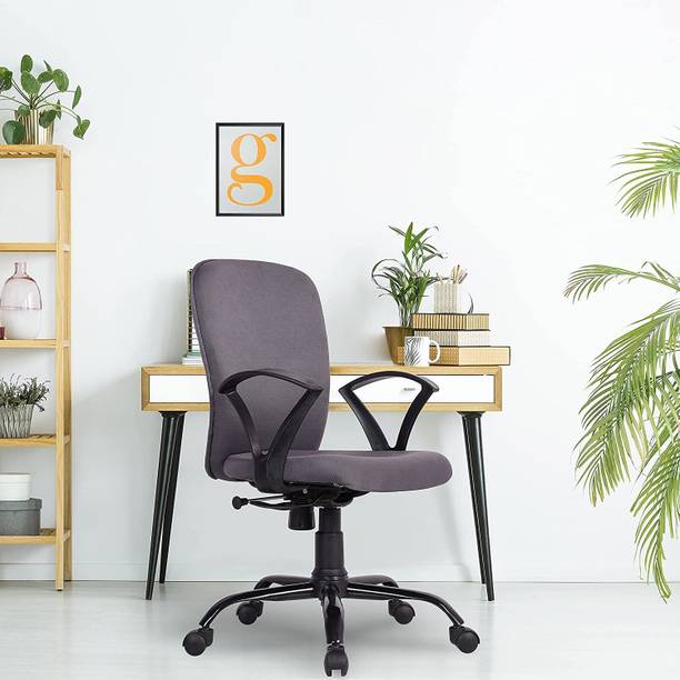 GREEN SOUL Seoul-X Mid Back Ergonomic|Home, Office, WFH|Moulded Foam|Extra Comfort Fabric Office Adjustable Arm Chair