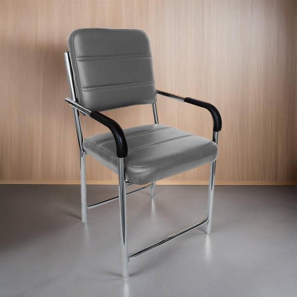 ACTIVA Acton Chair With Cushioned Seat & Backrest|Armrest Chair For Office/Study Areas| Leatherette Office Visitor Chair