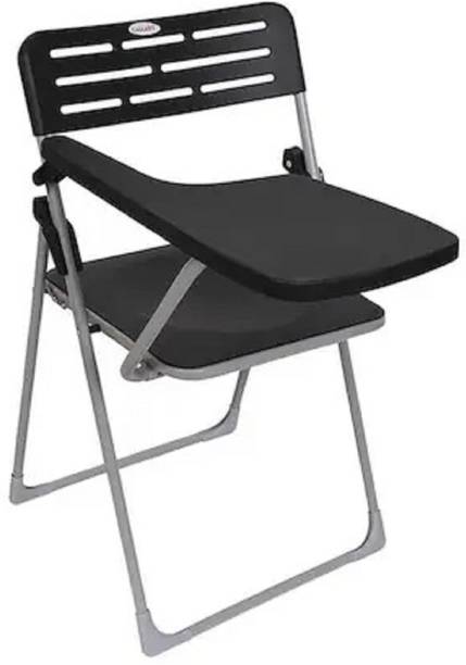 Dandles PVC Folding Chair with Writing Pad Metal Frame for Home, Office, Shop, Warehouse NA Office Folding Chair
