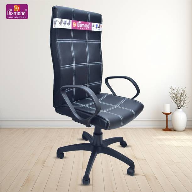 Diamond Super Leather High SS1 Leatherette Office Adjustable Arm Chair