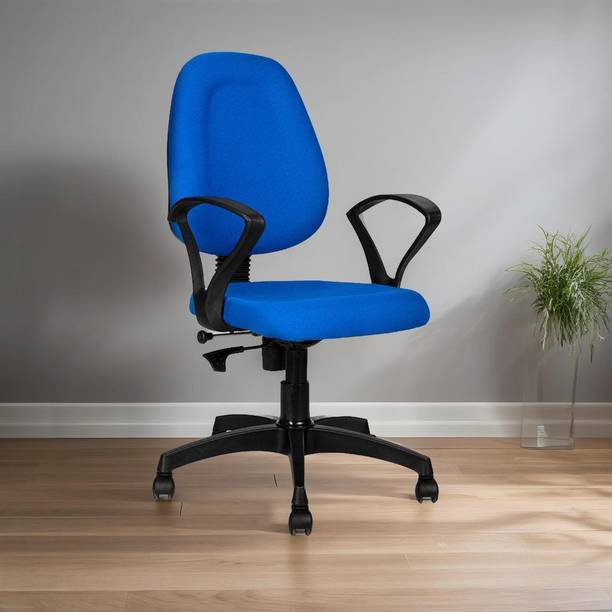 DSR Ergonomic Office Chair with Adjustable Height, Fabric & Sturdy Design Fabric Office Visitor Chair