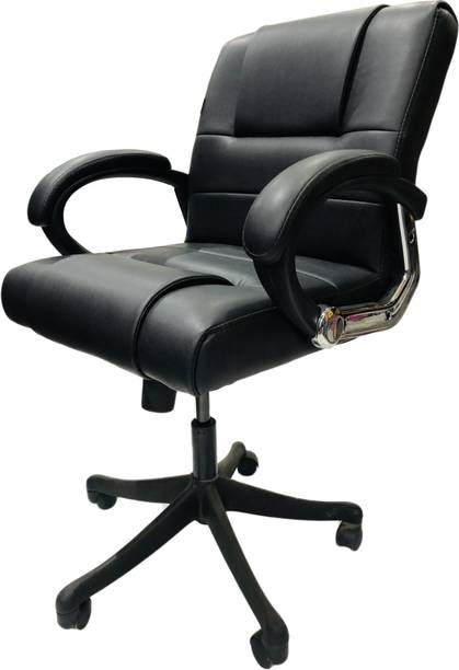 SOMRAJ OFFICE EXECUTIVE STUDY REVOLVING CHAIR Leatherette Office Arm Chair