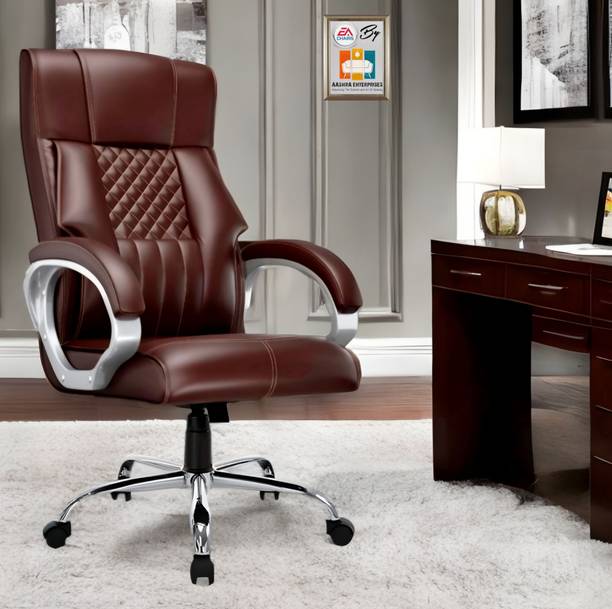 AASHRA ENTERPRISES E.A Space The Luxury G_63, Black High Back Premium Revolving Leatherette Office Arm Chair