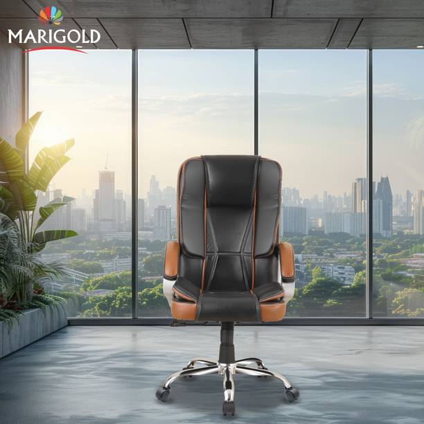 Marigold Revolving Chairs, hydraulic Chair for Office Work at Home Ergonomic | Boss Chair Leatherette Office Executive Chair