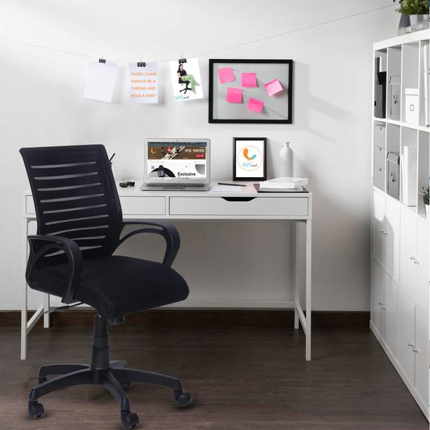 SUPREMA KVS INDIA Mid Back Comfortable Fabric Executive Mesh Office Arm Chair