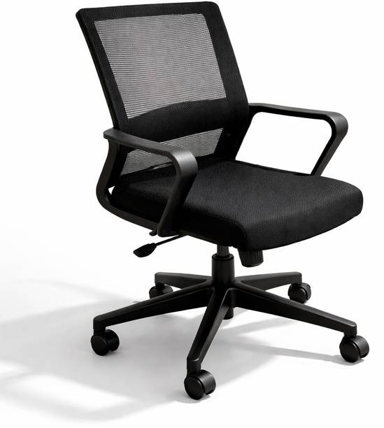 OakAura Aeroflex Pro | Ergonomic Office Chair for Home & office | Fabric Office Adjustable Arm Chair
