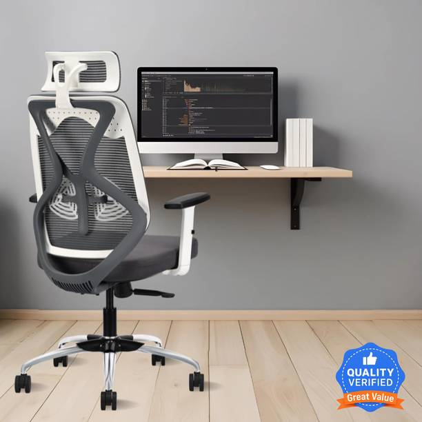 IAFA Ergolux High Back Ergonomic Office Chair with Ad Heavy Duty Metal Base Mesh Office Adjustable Arm Chair