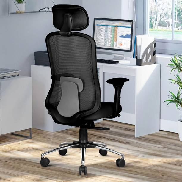 ASTRIDE Erizo Ergonomic Office Chair|Multilock|4D Arm|Adjustable Head &Lumbar|Metal Base Mesh Office Executive Chair