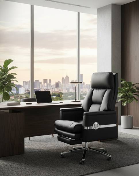 Fiddy Prime Authority Leatherette Office Adjustable Arm Chair