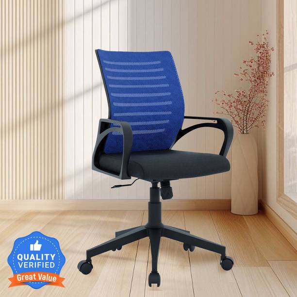 CRATVZ Oaker Ergonomic Chair with 3 Years Warranty, Home Desk Office Chair Fabric Office Arm Chair