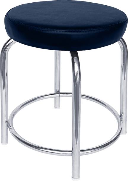 RW REST WELL Stylo Multipurpose Stool For Home/Clicnic/Salon|Round Padded Seat Metal Stool| Leatherette Office Conference Chair