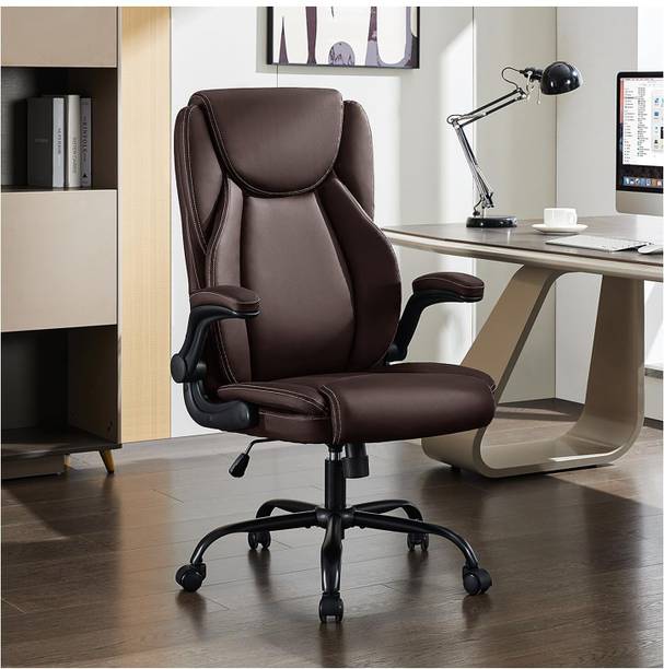 sunview Ergonomic Home Computer Desk Leather Chair Swivel Chair for Working & Study Leatherette Office Conference Chair