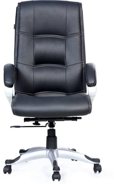 Adiko Executive Chair in Black Colour by Adiko Systems Leatherette Office Executive Chair