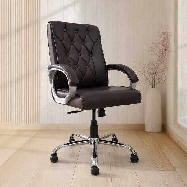 RM HOME Parko Leatherette Office Adjustable Arm Chair