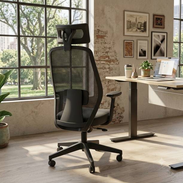IAFA Nexus High Back Ergonomic Office Chair With Heavy Duty Metal Base Mesh Office Adjustable Arm Chair