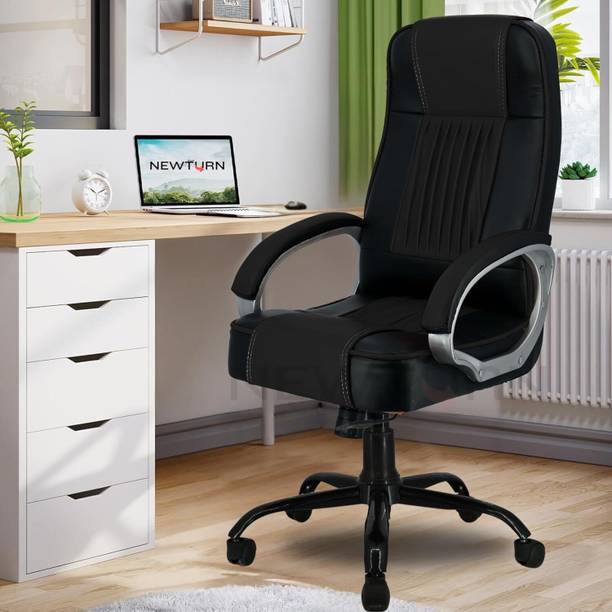 zidle Paris Ergonomic High back Cushion office/WFH chair with 2 yrs Parts Repl. Wrty Leather Office Executive Chair