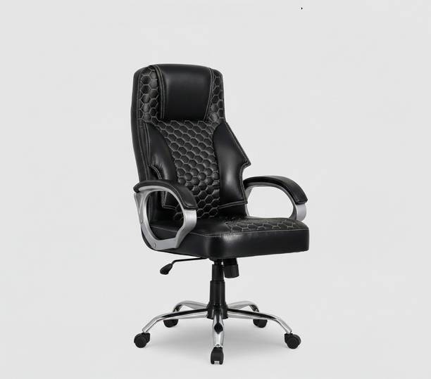 Newturn Honeycomb Premium Leather Boss office Leather Office Arm Chair