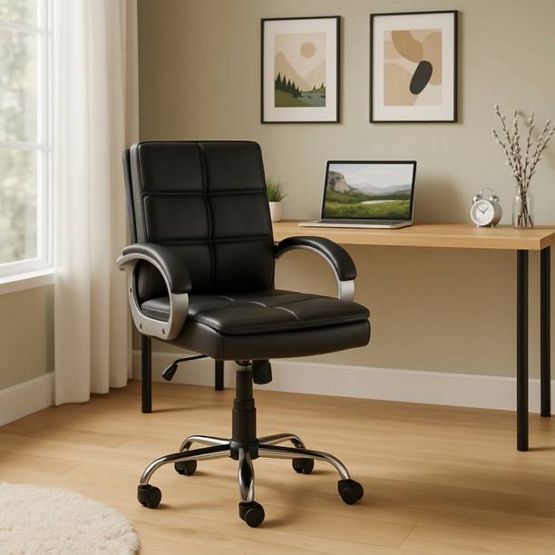 zidle Thetta Office work from home/office/Study chair with 1 yrs wrty Leatherette Office Executive Chair