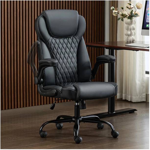 CHAIRTECH UPTO 5 YEARS WARRANTY High Back Office Chair Adjustable Desk Chair Leatherette Office Conference Chair