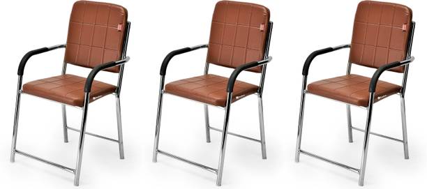 KITHANIA Chair Executive Office Visitor Chair Study Chair for Students with arm Rest Leather Office Visitor Chair