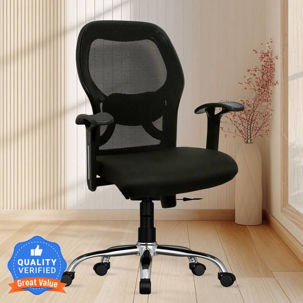 CRATVZ MYRA Ergonomic Chair with 3 Years Warranty, Home Desk Office Chair, Mesh Office Executive Chair