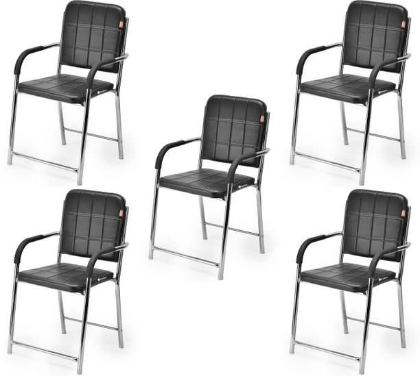 APPLE FURNITURE Comfortable Home Office Visitor Study Desk Chair Leatherette Office Arm Chair