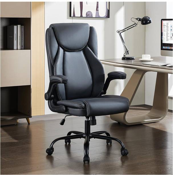 sunview Ergonomic Home Computer Desk Leather Chair Swivel Chair for Working & Study Leatherette Office Conference Chair
