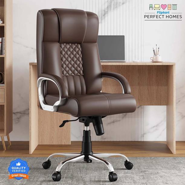 Flipkart Perfect Homes Zenova High Back Ergonomic Revolving Chair Leatherette Office Executive Chair