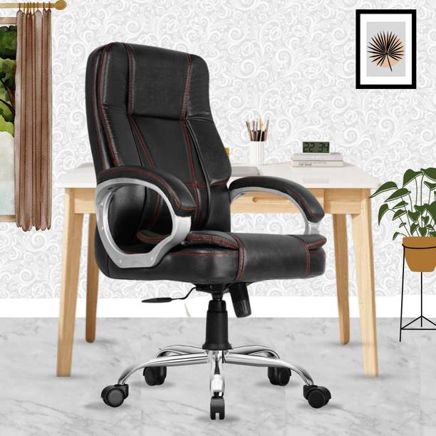 beaatho Vintage Mid Back Ergonomic Revolving Leatherette Office Executive Chair