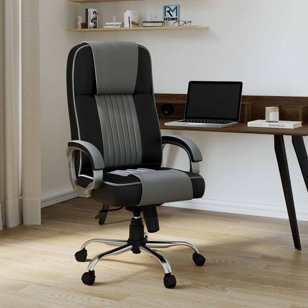 RM HOME Kinetic Z High Back Ergonomic Revolving Chair Fabric Office Adjustable Arm Chair