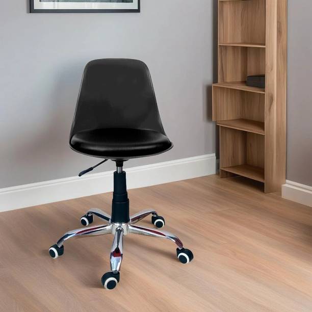 Sitwell Study Stool With Chrome Base. Fabric Office Executive Chair