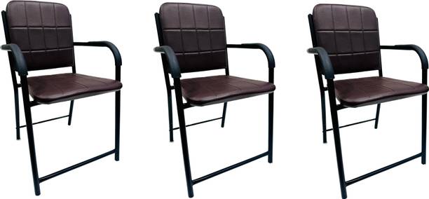 Goyal Steel & Furniture Industries comfortable Home Office Visitor Chair Stylish Ergonomic Design for Office Home Metal Dining Chair