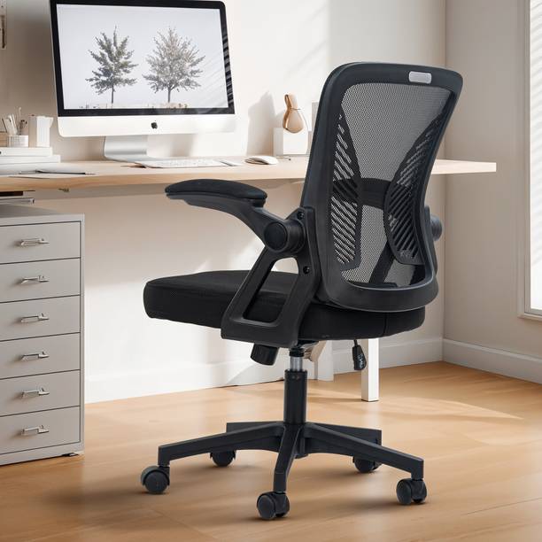 Drogo Ergonomic Computer Office Chair for Work from Home, Flip Up Armrest, Breathable Mesh Office Executive Chair