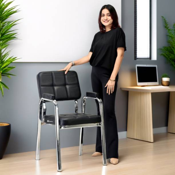 RATISON Modern Cushioned Visitor Chair Stylish Durable & Comfortable Seating Leatherette Dining Chair