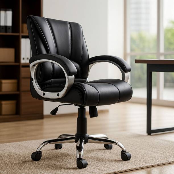 zidle Aplha revolving chair Leatherette Office Adjustable Arm Chair