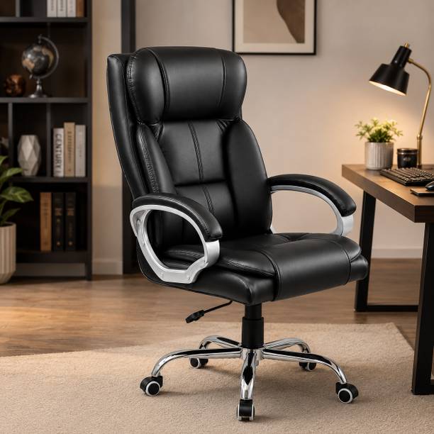 CFERGONOMIC Leatherette Office Adjustable Arm Chair
